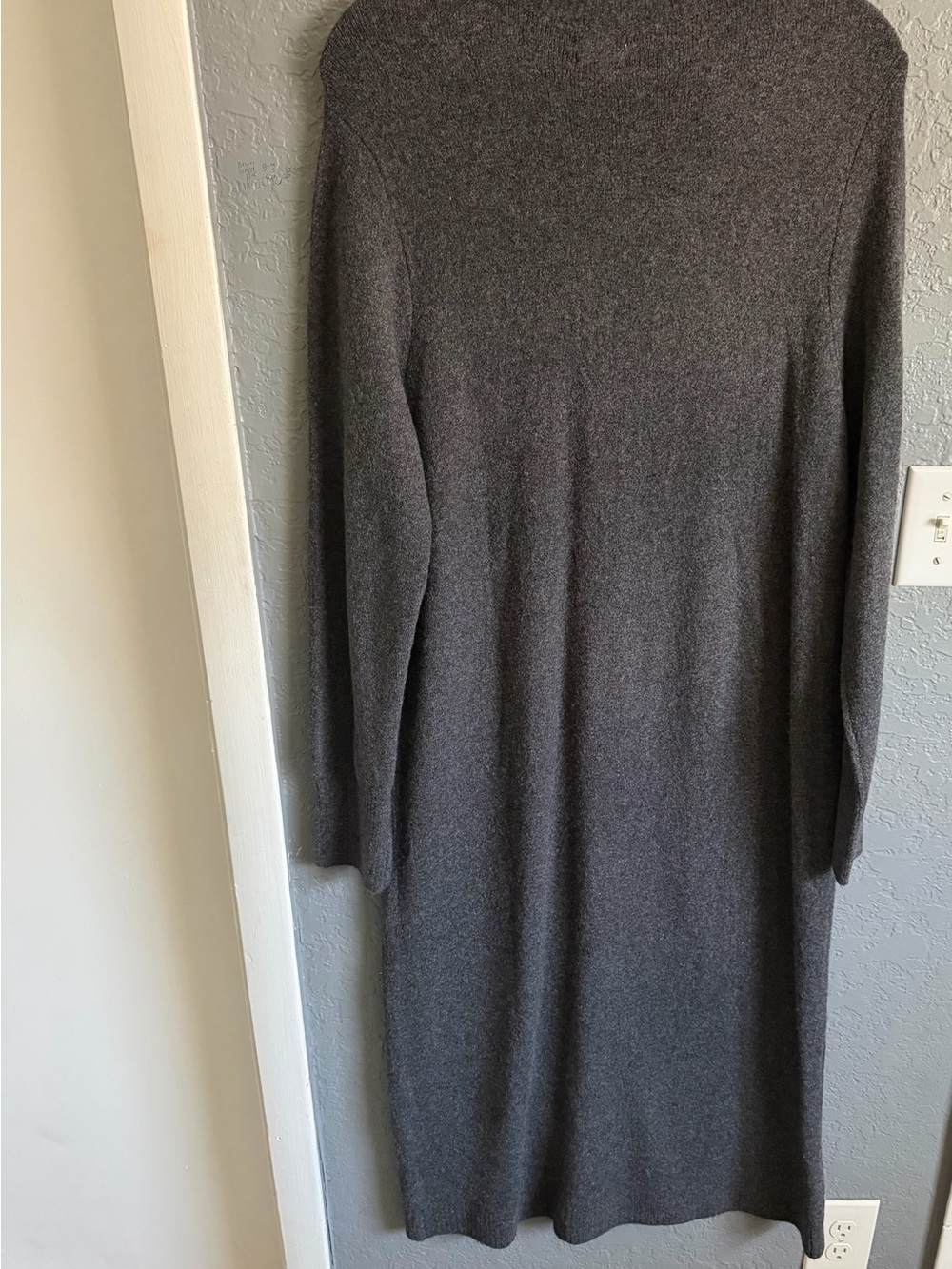 J. Crew Charcoal Gray Long Knit Cardigan